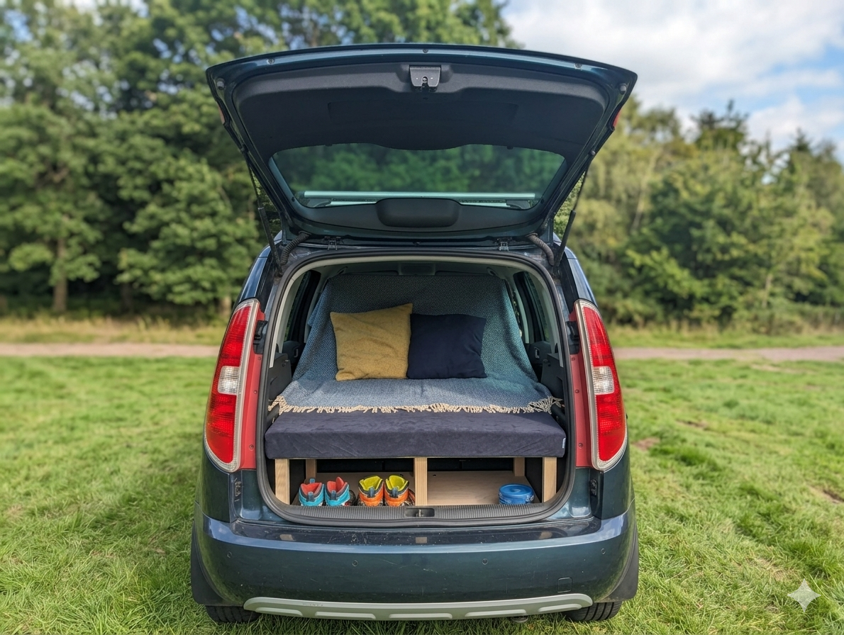 Skoda Roomster Micro Camper Conversion – Folding Campervans